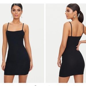PLT black bodycon dress